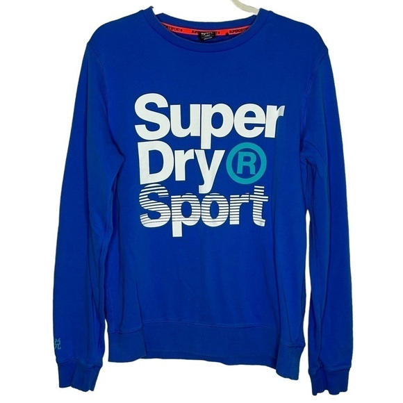 Superdry Sport Men’s Blue Pullover Sweatshirt - Picture 2 of 13
